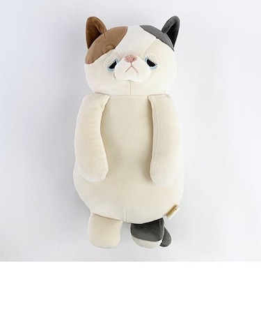 リラワーク ねむねむアニマルズ 背中ツボ押しクッション ゆず マッサージ ぬいぐるみ クッション