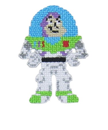 バズ・ライトイヤー ピクセルアートワッペン (アップリケ) トイ・ストーリー ディズニー 4562275793408