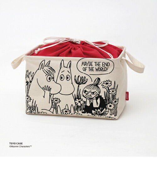 MOOMIN - ムーミン　ムーミンとリトルミィ柄　　　バスケット ムーミン リトルミィ ノルモスクエアバスケット MOOMIN