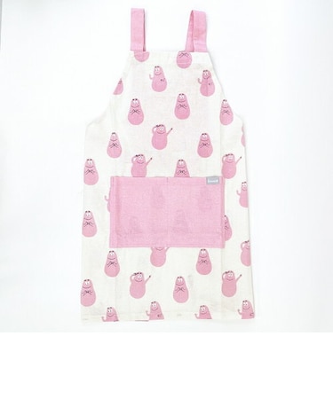 バーバパパ キッズエプロン(L) (アイボリー) キッチン 【130-140cm】