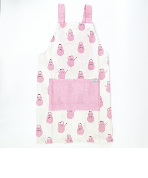 バーバパパ キッズエプロン(L) (アイボリー) キッチン 【130-140cm】