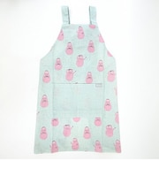 バーバパパ キッズエプロン(L) (ミント) キッチン 【130-140ｃｍ】