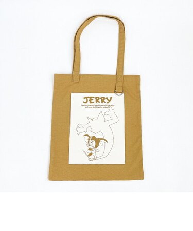 トムとジェリー×グレムリン マッシュアップポスタートートバッグ ベージュ