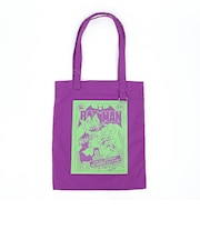 トムとジェリー×バットマン マッシュアップポスタートートバッグ パープル