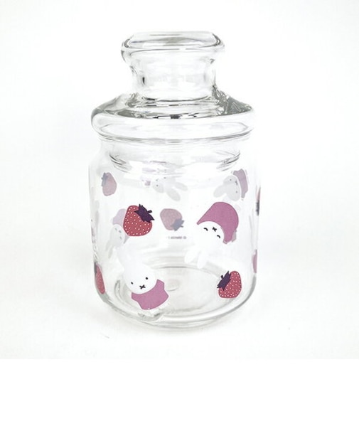 ミッフィー miffy ガラス小物入れ (ピンク) キッチン 収納 日本製