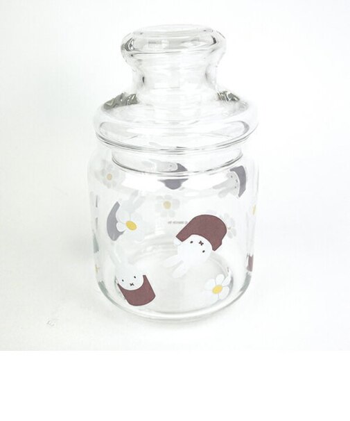 ミッフィー miffy ガラス小物入れ (ブラウン) キッチン 収納