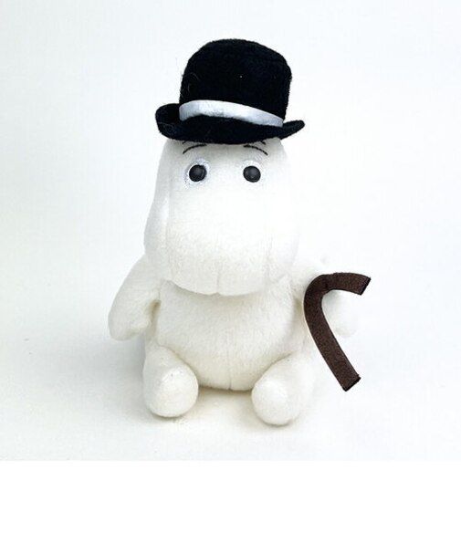 ムーミン ムーミンパパ 手のひらぬいぐるみ ホワイト MOOMIN