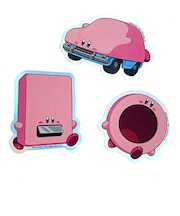 星のカービィ キャラスタムステッカー ほおばりヘンケイ シール 文具