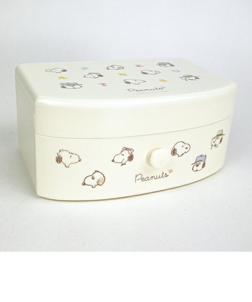 スヌーピー 引き出し付きジュエリーボックス (フェイス柄) アクセサリー収納 SNOOPY