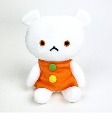 こぐまちゃん しろくまちゃん 座りぬいぐるみ Sサイズ オレンジ ベビー