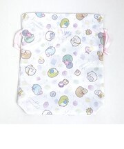 すみっコぐらし もぐら サテン巾着  すみっこ