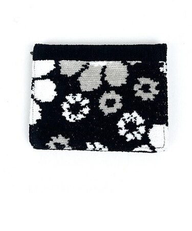 内藤ルネ 二つ折りミニティッシュポーチ ブラック 小物入れ 化粧品入れ