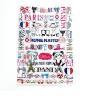 内藤ルネ A4クリアファイル ロゴ 文具 書類