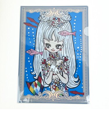 内藤ルネ A4クリアファイル ニンギョヒメ 文具 書類