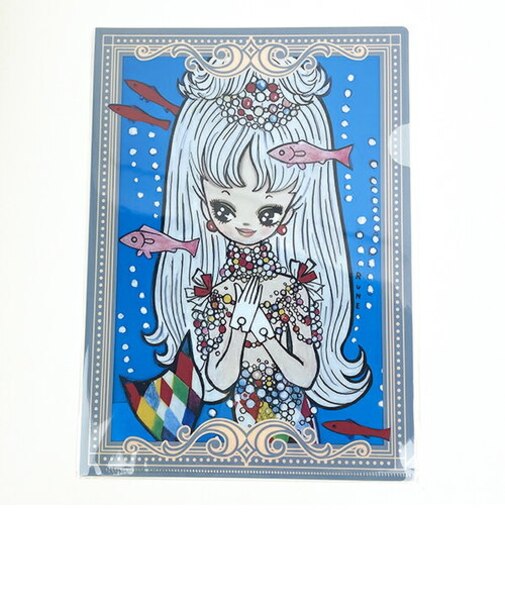 内藤ルネ A4クリアファイル ニンギョヒメ 文具 書類