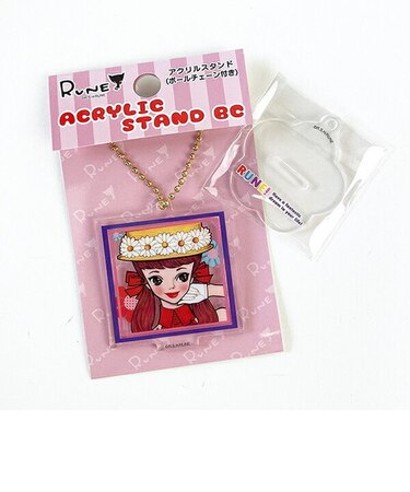 内藤ルネ アクリルスタンド ボールチェーン RUNEGIRL HAT アクスタ キーホルダー コレクション インテリア