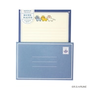 内藤ルネ レターセット カラフルキャット 文具 お手紙 便箋 封筒