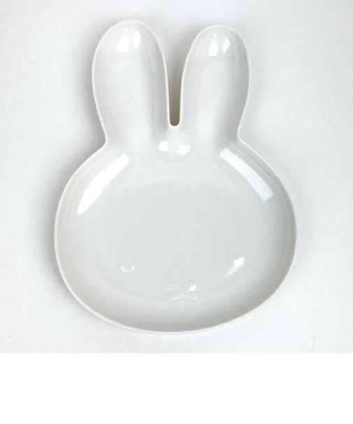 ミッフィー miffy ダイカットプレート L (ホワイト) 皿 キッチン