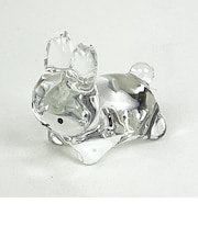 ミッフィー miffy ブルーナうさぎ ガラスの箸置き（クリア） キッチン