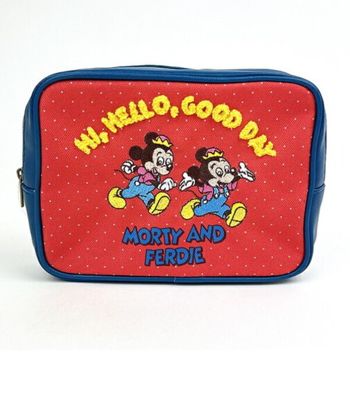 ディズニー モーティとフェルディ エンジョイスタイル スクエアポーチ 小物入れ 化粧品