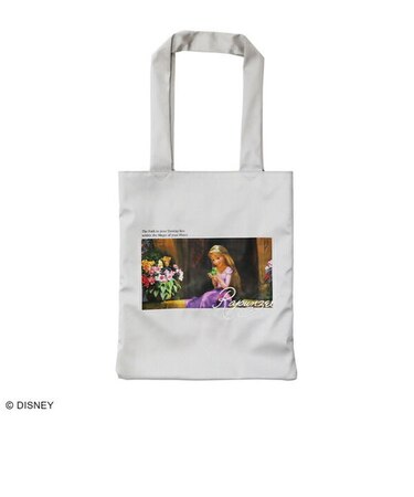 ディズニー ラプンツェル サテンフォーカストートバッグ (シルバー) アコモデ ACCOMMODE アコモデ ACCOMMODE