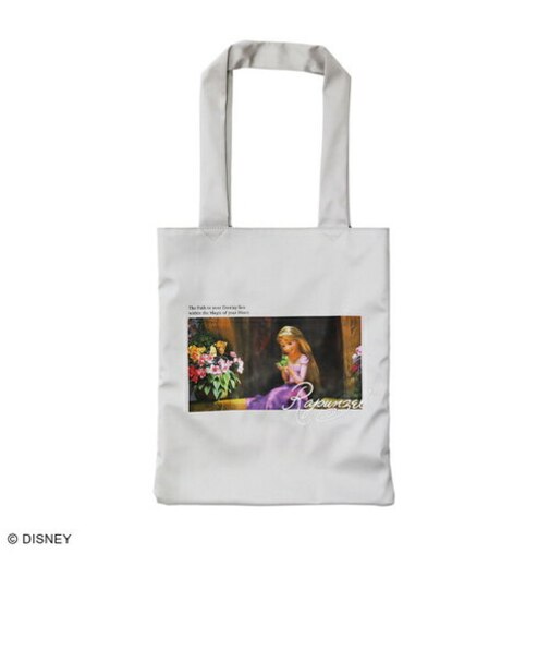 ディズニー ラプンツェル サテンフォーカストートバッグ (シルバー) アコモデ ACCOMMODE アコモデ ACCOMMODE