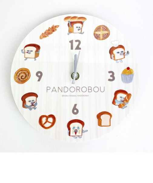 パンどろぼう アクリル時計 壁掛け時計 インテリア