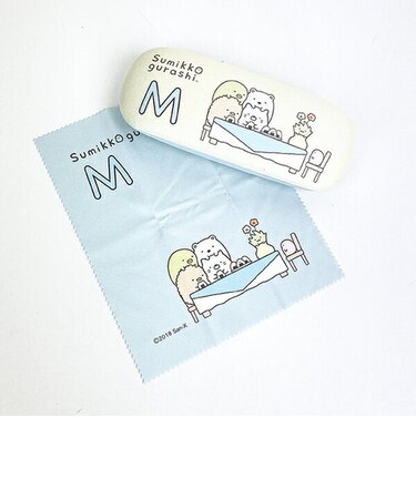 すみっコぐらし 「M」 イニシャル眼鏡ケース 眼鏡入れ すみっこ