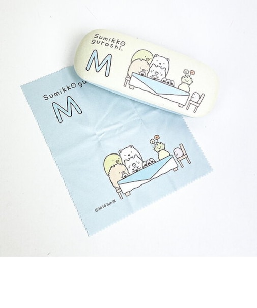 すみっコぐらし 「M」 イニシャル眼鏡ケース 眼鏡入れ すみっこ