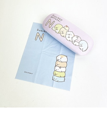 すみっコぐらし 「N」 イニシャル眼鏡ケース 眼鏡入れ すみっこ