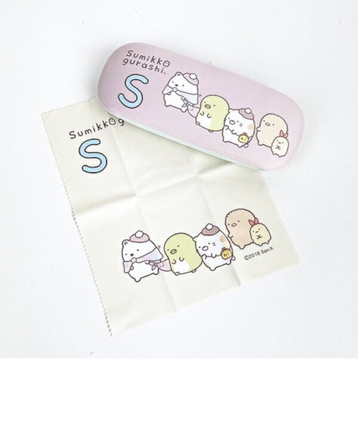すみっコぐらし 「S」 イニシャル眼鏡ケース 眼鏡入れ すみっこ