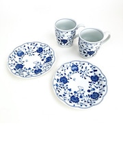 スヌーピー 藍唐草 マグ&ケーキペアセット ギフト 日本製 SNOOPY