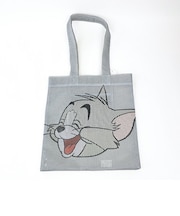 トムとジェリー トム フェイス メッシュトートバッグ (グレー)