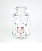 サンリオ ハローキティ カオハナ ガラスキャニスター 食器 キッチン