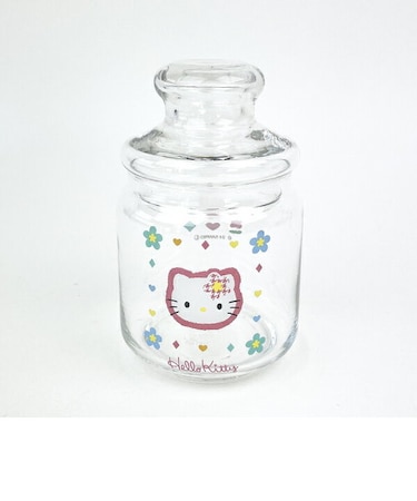 サンリオ ハローキティ カオハナ ガラスキャニスター 食器 キッチン