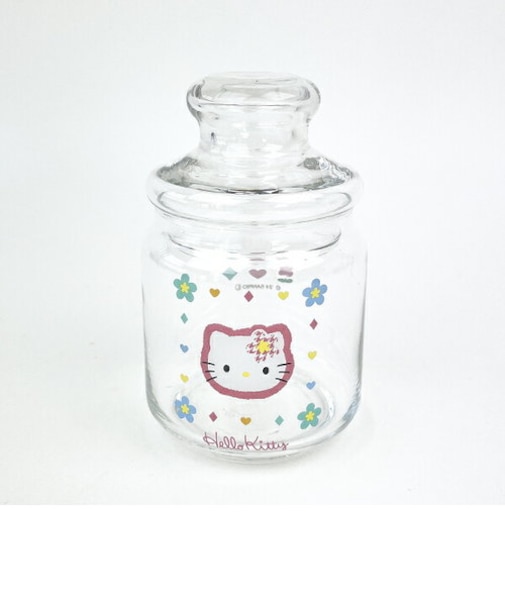 サンリオ ハローキティ カオハナ ガラスキャニスター 食器 キッチン