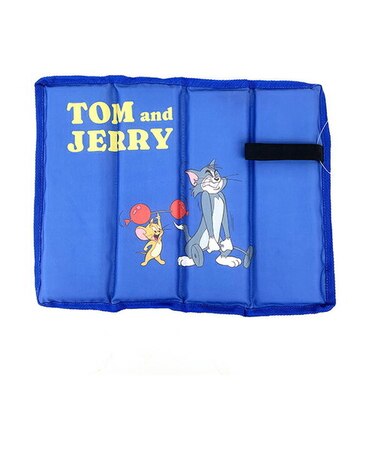 トムとジェリー 折りたたみクッション (ブルー) アウトドア