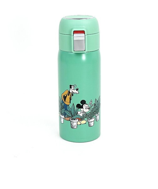 ディズニー ミッキー＆フレンズ グリーンワールド ワンタッチストローボトル 水筒 ランチ Disney