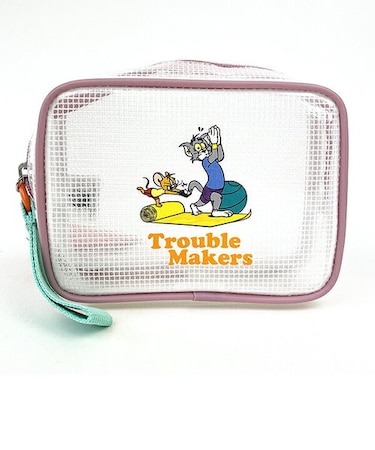 トムとジェリー カラフルスポーツポーチ (ピンク) トラベルグッズ 旅行 Flapper