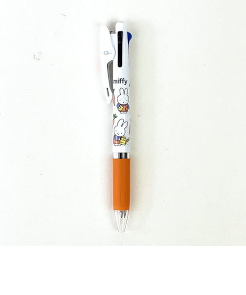 ミッフィー miffy ジェットストリーム 三色ボールペン (にんじん) 文具 日本製