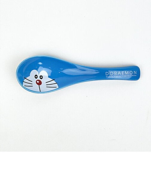 ドラえもん レンゲ れんげ フェイス  食器 キッチン ブルー