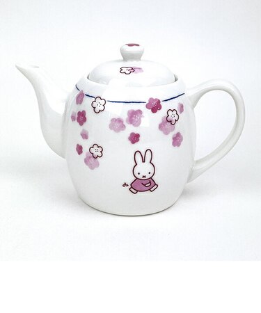 ミッフィー miffy ほのかシリーズ ポット 茶漉し付き（花） ティーポット 食器 日本製