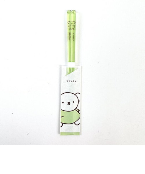 ミッフィー miffy ボリス クリア箸 (ライトグリーン) 食器 日本製