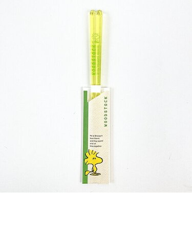 スヌーピー ウッドストックハロー クリア箸 (23cm) ライトイエロー 食器 日本製 SNOOPY