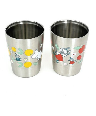 ムーミン リトルミイ ペア二重ステンレスタンブラー(S)セット コップ 食器