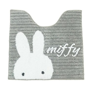 ミッフィー miffy トイレマット グレー プリーマミッフィー トイレ用品