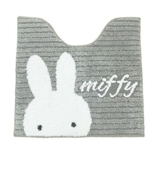 ミッフィー miffy トイレマット グレー プリーマミッフィー トイレ用品