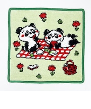 内藤ルネ ルネパンダ(ピクニック) シェニール織 ハンドタオル ハンカチ Rune 日本製