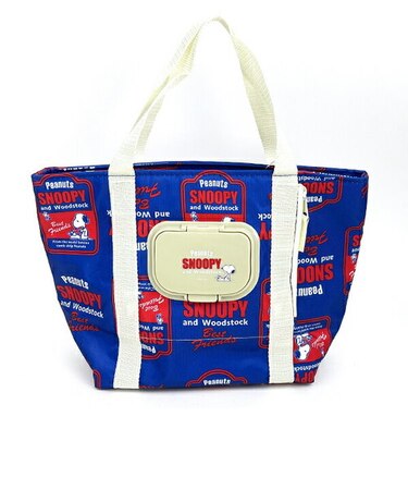 スヌーピー レトロ ラベル ティッシュポケットランチバッグ SNOOPY