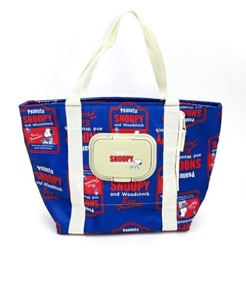 スヌーピー レトロ ラベル ティッシュポケットランチバッグ SNOOPY